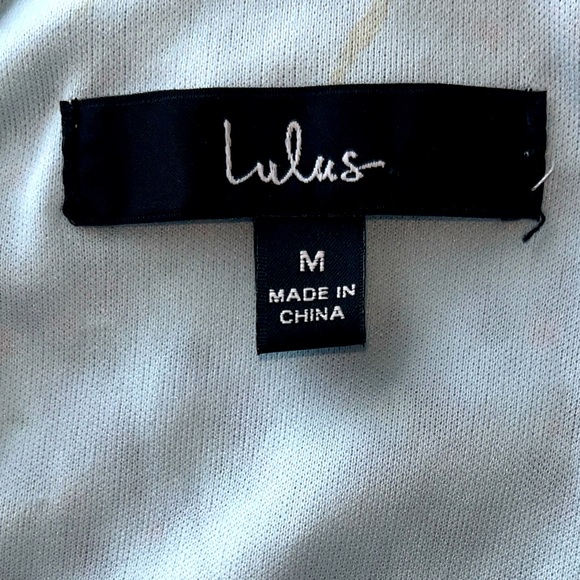 Lulus Blue Floral Sing Sweetly Floral Print Ruffle Minidress Size Medium - Picture 3 of 3